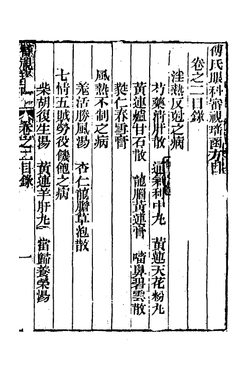 59403-传氏眼科审视瑶函二 (明)传仁宇撰_第2页