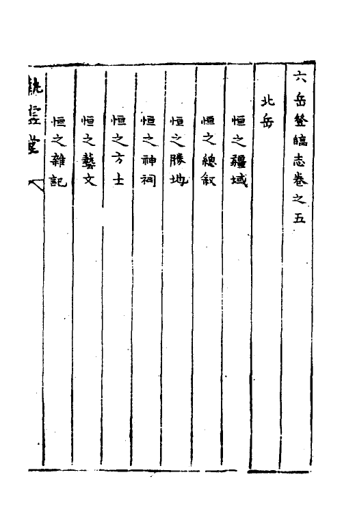 56091-六岳登临志五 (明)龚黄撰_第2页