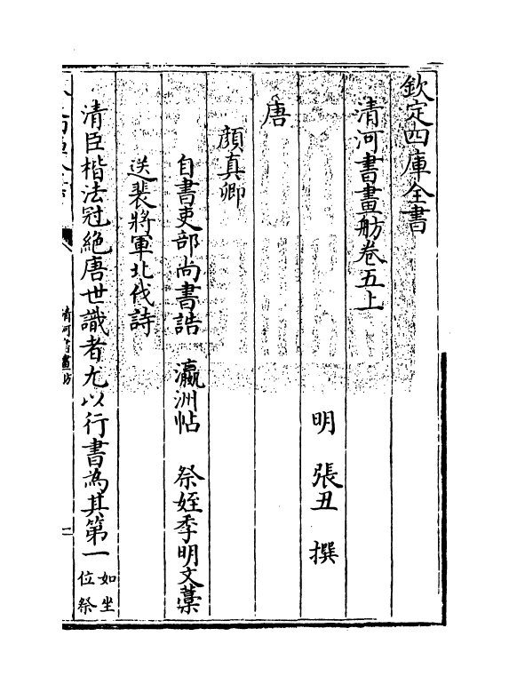 15725-清河书画舫卷五上~卷五下 (明)张丑.pdf_第3页