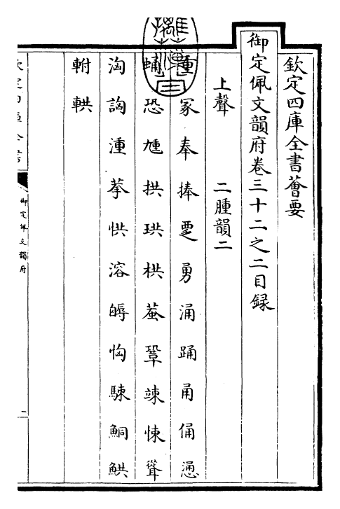 23988-御定佩文韵府卷三十二之二~卷三十三 (清)康熙圣祖仁皇帝.pdf_第3页