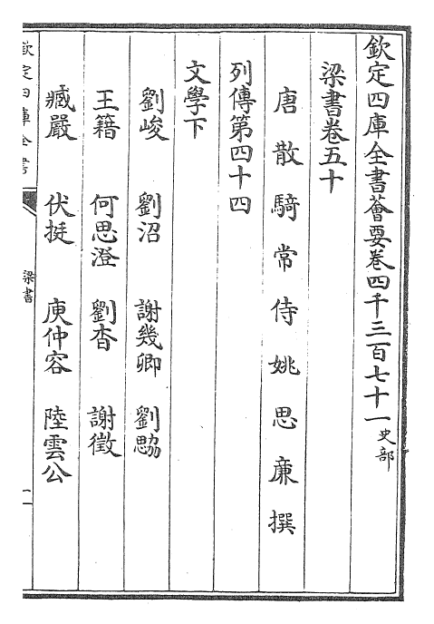 26365-梁书卷五十~卷五十二 (唐)姚思廉.pdf_第2页