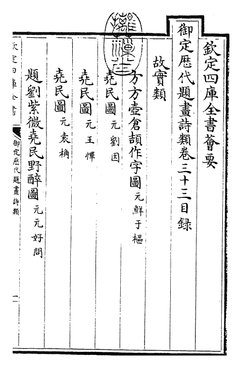 28271-御定历代题画诗类卷三十三~卷三十六 (清)康熙圣祖仁皇帝.pdf_第3页