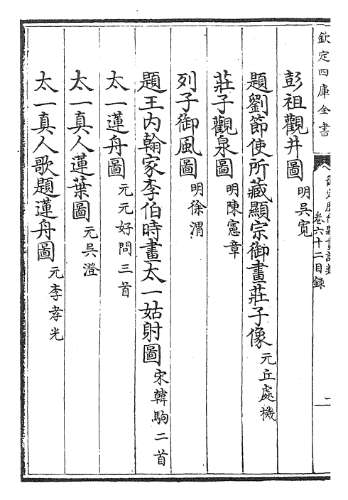 28272-御定历代题画诗类卷六十二~卷六十五 (清)康熙圣祖仁皇帝.pdf_第3页