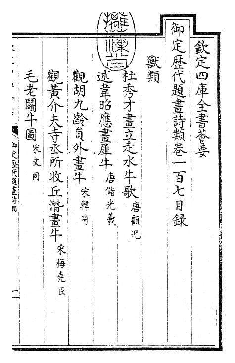 28293-御定历代题画诗类卷一百七~卷一百十 (清)康熙圣祖仁皇帝.pdf_第3页