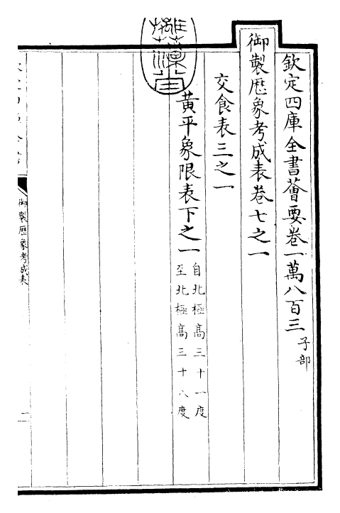 28576-御制历象考成表·卷七之一~卷七之二 (清)圣祖仁皇帝.pdf_第3页