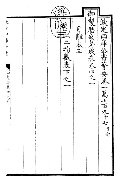 28564-御制历象考成表·卷四之一~卷四之三 (清)圣祖仁皇帝.pdf_第3页