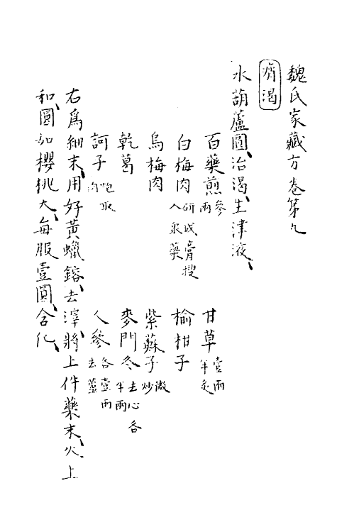 70415-魏氏家藏方六 (宋)魏岘撰.pdf_第2页