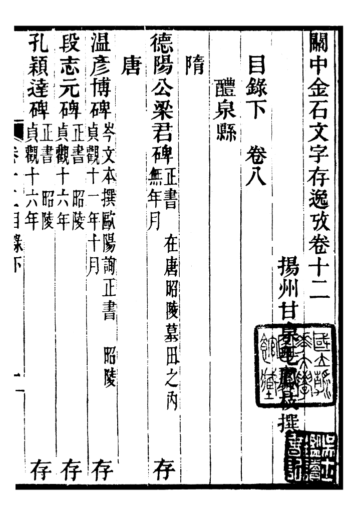 98359-關中金石文字存逸攷_毛鳳枝會稽顧氏萍鄉縣署 .pdf_第2页