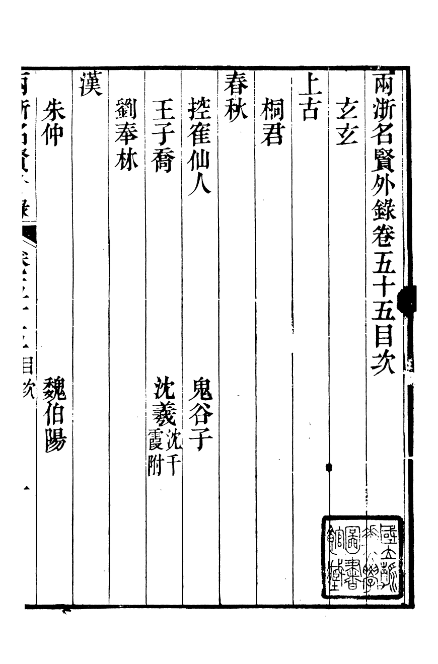 90858-兩浙名賢錄_徐象梅撰浙江書局 .pdf_第2页